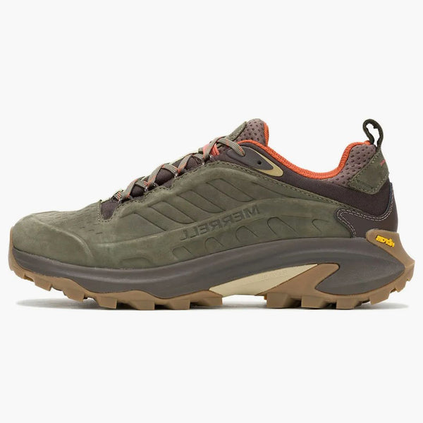 Merrell Moab Speed ​​2 Oliva impermeabile in pelle
