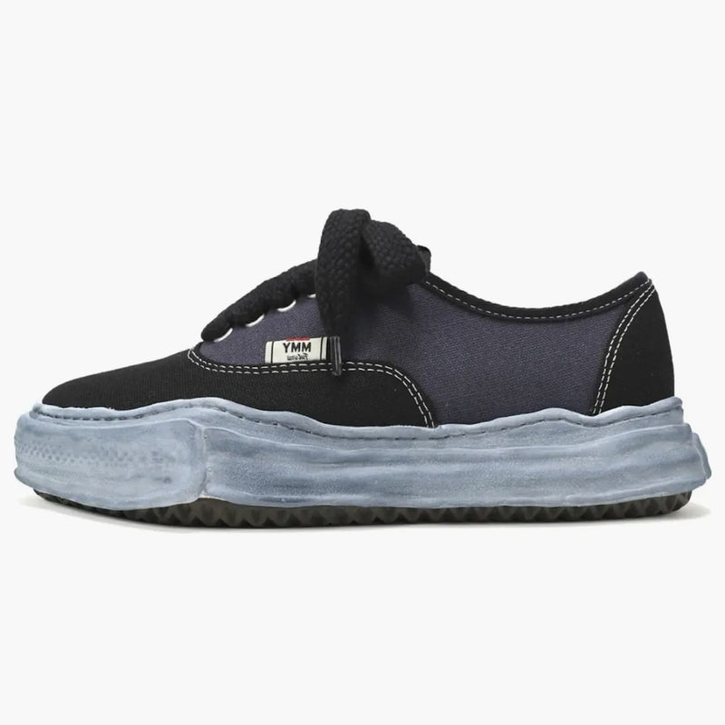 Maison Mihara Yasuhiro Baker OG Sole nad barwionym płótnie Low Czarny
