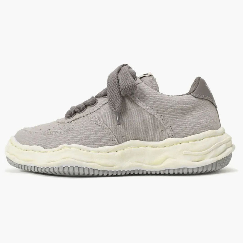 Maison Mihara Yasuhiro Wayne Og Sole Washed Canvas Low Grey