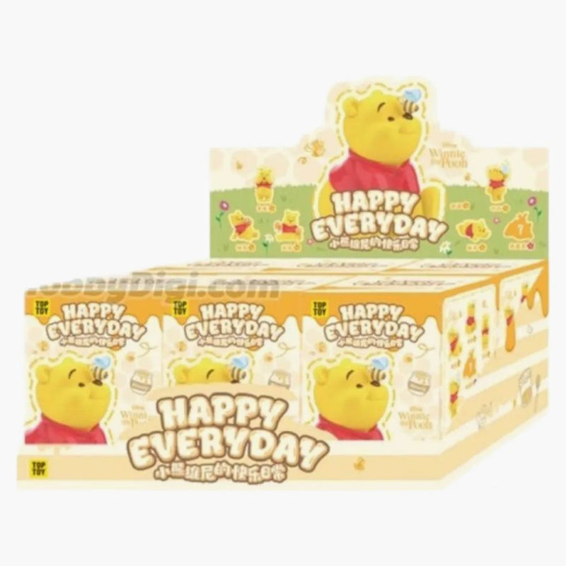 Miniso Top Toy Disney Winnie The Pooh Happy Everyday Series Figure Sealed Case (6 Blind Box)