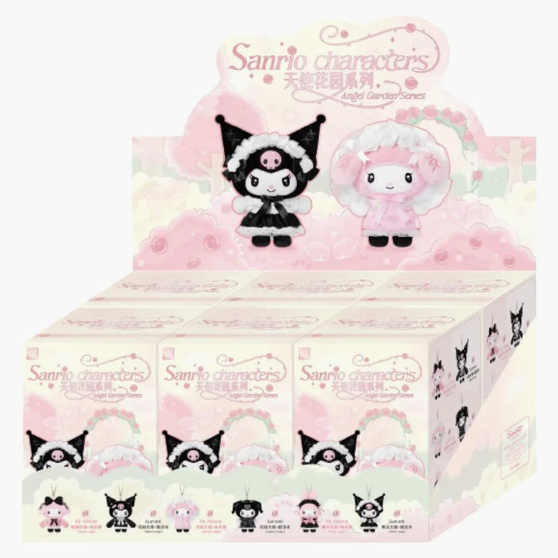 Miniso Top Toy Sanrio Characters Angel Garden Series Plush Vinyl Keychain Sealed Case (6 Blind Box)