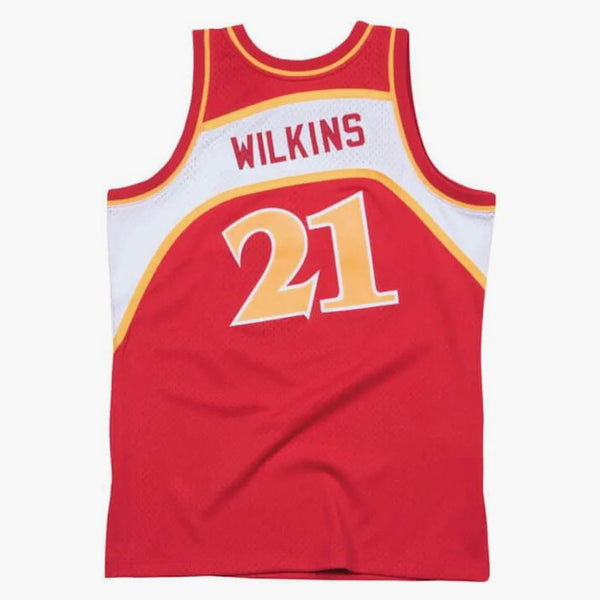 Mitchell & Ness Atlanta Hawks Road 1986-87 Dominique Wilkins Swingman Jersey Scarlet