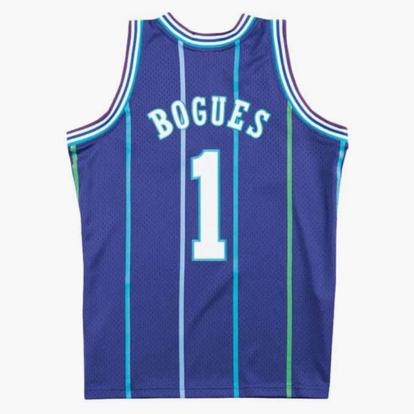 Mitchell & Ness Charlotte Hornets Alternate 1994-95 Muggsy Bogues Swingman Jersey Purple