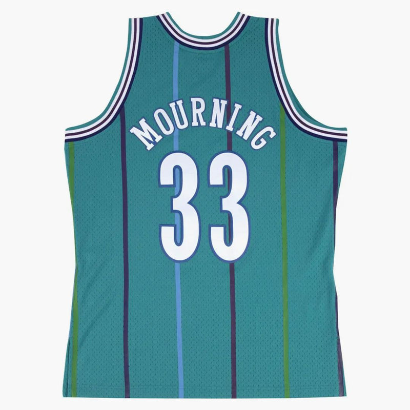 Mitchell & Ness Charlotte Hornets Road 1992-93 Alonzo Mourning Swingman Jersey Teal