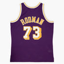 Mitchell & Ness Dennis Rodman Los Angeles Lakers Road 1998-99 Swingman NBA Jersey Purple