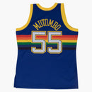 Mitchell & Ness Denver Nuggets Road 1991-92 Dikembe Mutombo Swingman Jersey Royal
