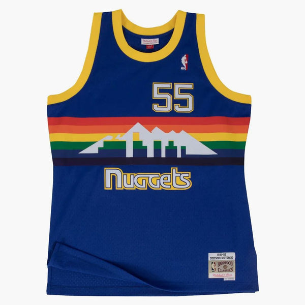Mitchell i Ness Denver Nuggets Road 1991-92 Dikembe Mutombo Swingman Jersey Royal