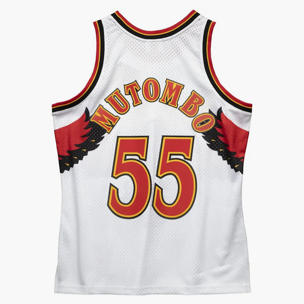 Mitchell & Ness Dikembe Mutombo Atlanta Hawks 1996-97 Swingman Swingman NBA Jersey White
