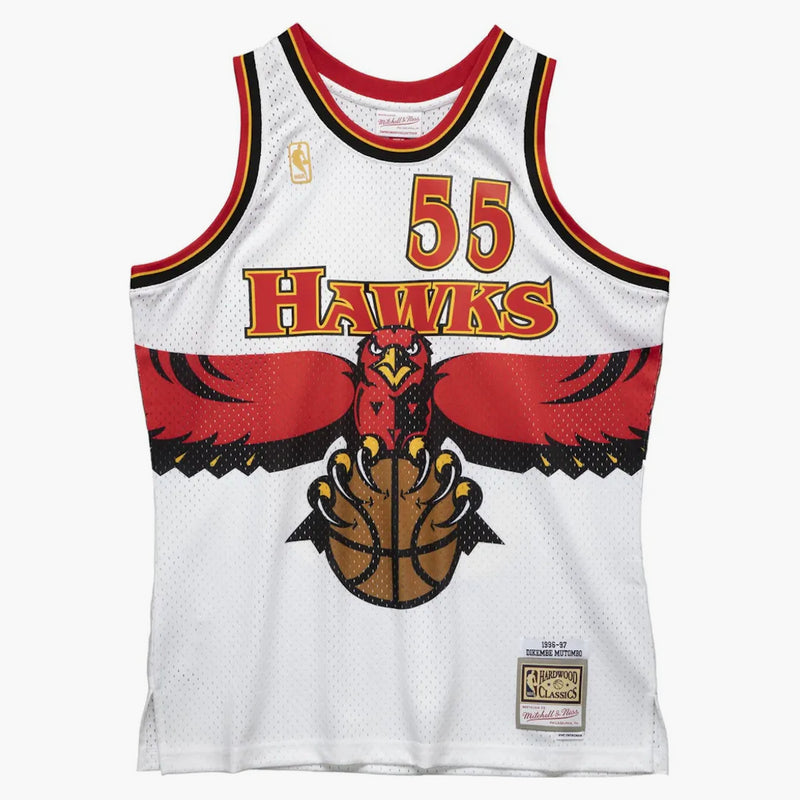Mitchell & Ness Dikembe Mutombo Atlanta Hawks 1996-97 Swingman Swingman NBA Jersey White