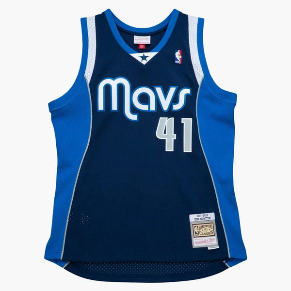 Mitchell & Ness Dirk Nowitzki Dallas Mavericks 2011-12 Swingman Jersey Astros Blue