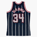 Mitchell & Ness Houston Rockets Road 1996-97 Hakeem Olajuwon Swingman Jersey Navy Blue