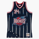 Mitchell & Ness Houston Rockets Road 1996-97 Hakeem Olajuwon Swingman Jersey Navy Blue