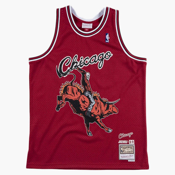 Mitchell & Ness Juice Wrld x Chicago Bulls Swingman Jersey Red
