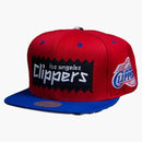 Mitchell & Ness Los Angeles Clippers Sta3 Wool Snapback Cap Red/Royal