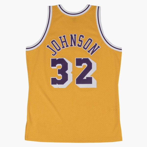 Mitchell & Ness Los Angeles Lakers Home 1984-85 Magic Johnson Swingman Jersey Light Gold