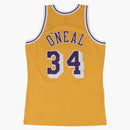 Mitchell & Ness Los Angeles Lakers Home 1996-97 Shaquille O'Neal Swingman Jersey Light Gold