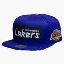 Mitchell & Ness Los Angeles Lakers Sta3 Wool Snapback Cap Purple