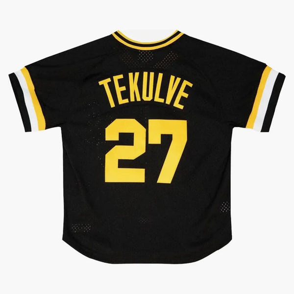 Mitchell & Ness Mlb Kids Pittsburgh Pirates Kent Tekulve 1982 Authentic Mesh Bp Jersey Black