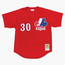 Mitchell & Ness Mesh BP Montreal Expos 1989 Tim Raines Authentic Jersey Scarlet