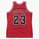 Mitchell & Ness Michael Jordan Chicago Bulls 1996-97 Road Authentic NBA Jersey Red/Black/White