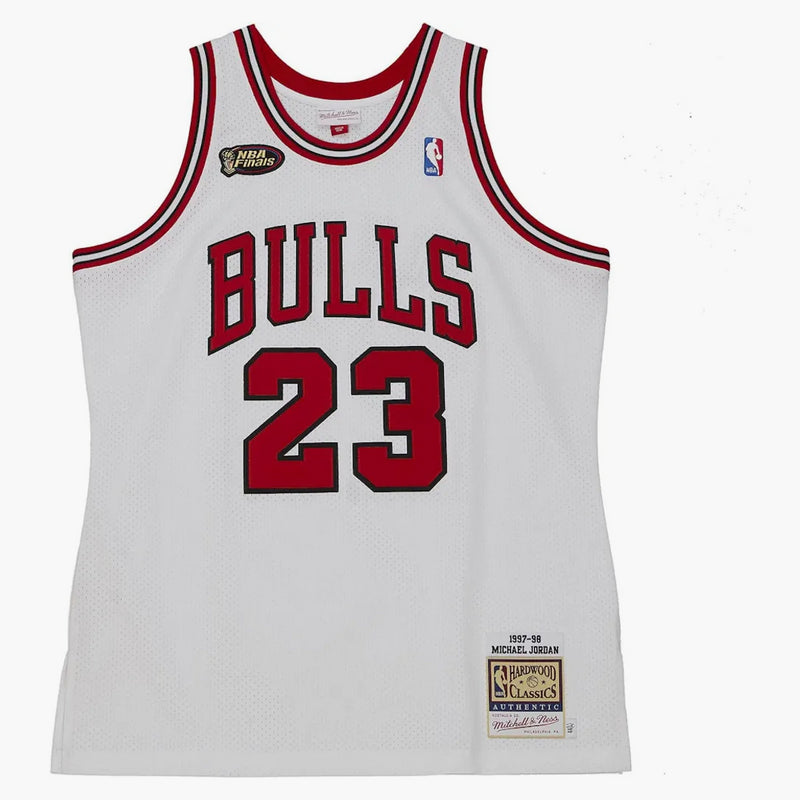 Mitchell & Ness Michael Jordan Chicago Bulls Finals 1997-98 Autentico Autentico NBA Jersey White/Red/Black