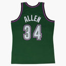 Mitchell & Ness Milwaukee Bucks Alternate 1996-97 Ray Allen Swingman Jersey Dark Green