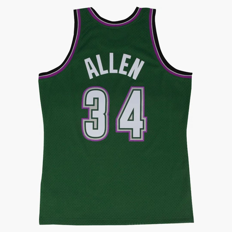 Mitchell & Ness Milwaukee Bucks Alternate 1996-97 Ray Allen Swingman Jersey Dark Green
