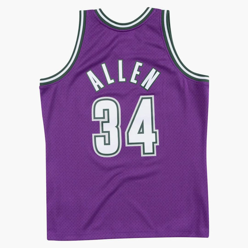 Mitchell & Ness Milwaukee Bucks Road 2000-01 Ray Allen Swingman Jersey Purple