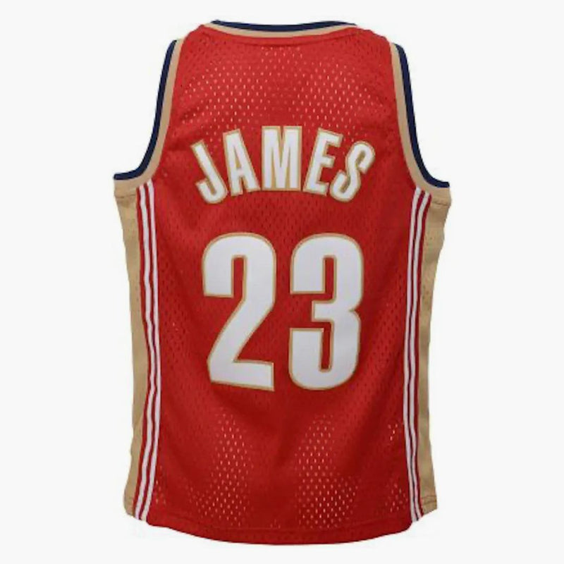 Mitchell & Ness NBA Kids Cleveland Cavaliers James LeBron 2003-04 Swingman Road Jersey Red