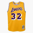 Mitchell & Ness NBA Kids Los Angeles Lakers Magic Johnson 1984- 1985 Swingman Home Jersey Light Gold