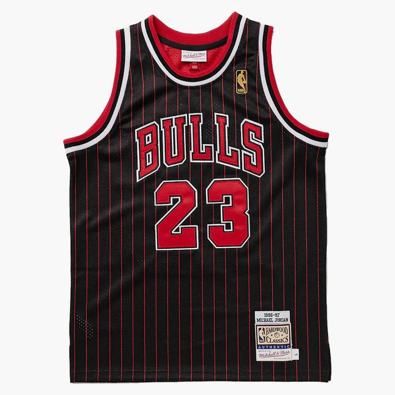 Mitchell & Ness NBA Kids Michael Jordan Chicago Bulls 1996-97 Alternate Authentic Jersey Black/Red/White