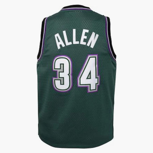 Mitchell & Ness Nba Kids Milwaukee Bucks Ray Allen 1996-97 Swingman Alternate Jersey Green