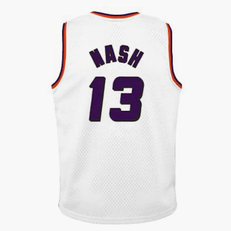 Mitchell & Ness NBA Kids Phoenix Sun's Steve Nash 1996-97 Swingman Home Jersey White