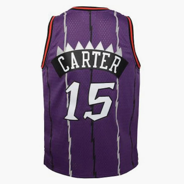 Mitchell & Ness Nba Kids Toronto Raptors Vince Carter 1998-99 Swingman Road Jersey Purple/red