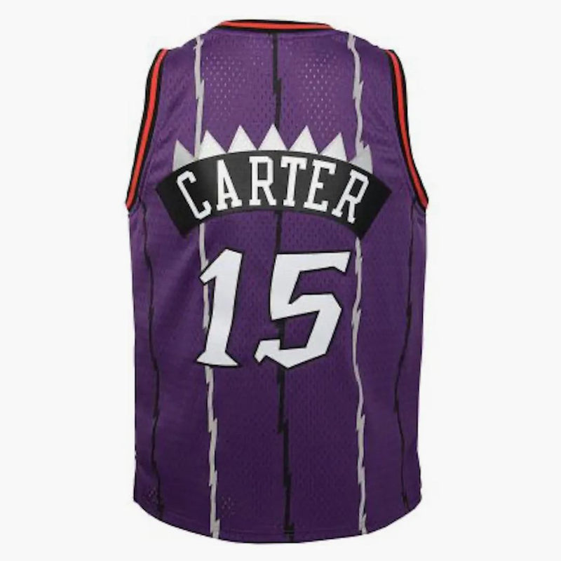 Mitchell & Ness Nba Kids Toronto Raptors Vince Carter 1998-99 Swingman Road Jersey Purple/red