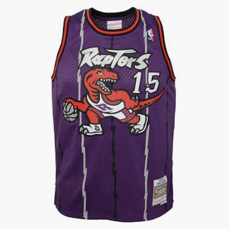 Mitchell & Ness Nba Kids Toronto Raptors Vince Carter 1998-99 Swingman Road Jersey Purple/red