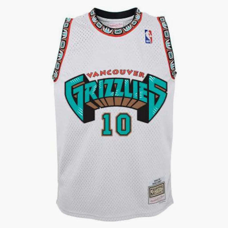 Mitchell & Ness NBA Kids Vancouver Grizzlies Mike Bibby 1998-99 Swingman Home Jersey White