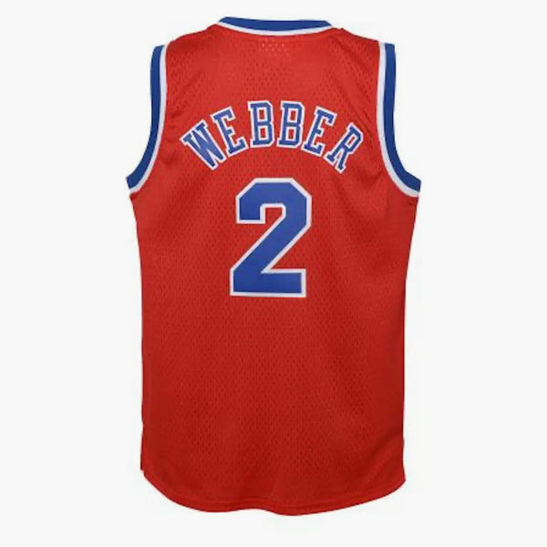 Mitchell & Ness Nba Kids Washington Bullets Chris Webber 1994-95 Swingman Road Jersey Red