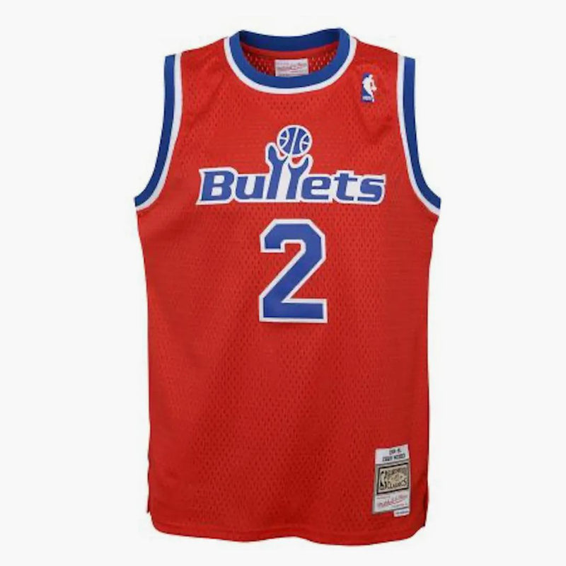 Mitchell & Ness NBA Kids Washington Bullets Chris Webber 1994-95 Swingman Road Jersey Red