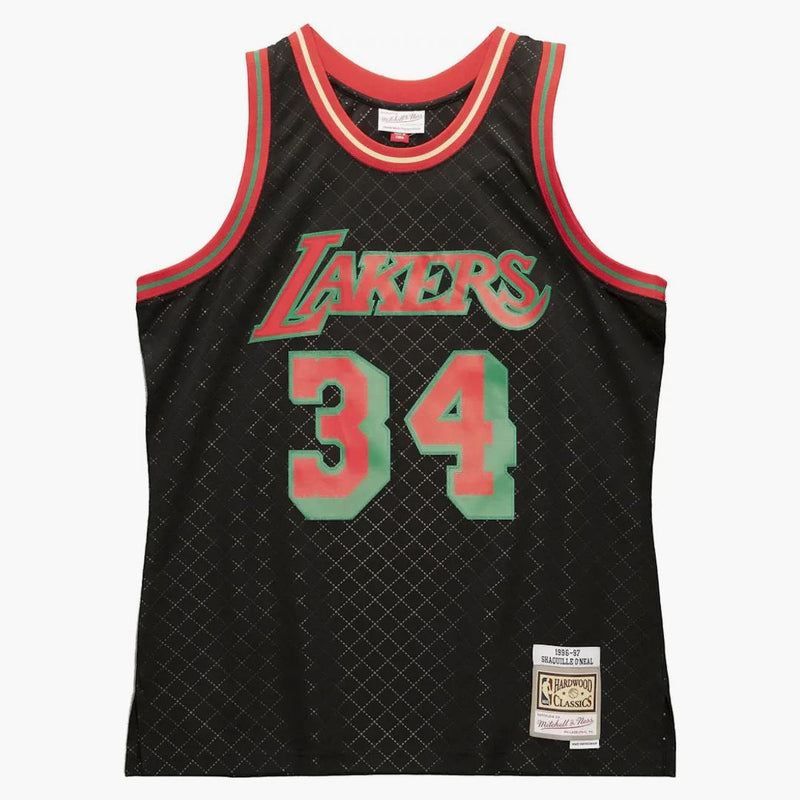 Mitchell & Ness Neapolitan Shaquille O'Neal Los Angeles Lakers 1996-97 Swingman Jersey Black