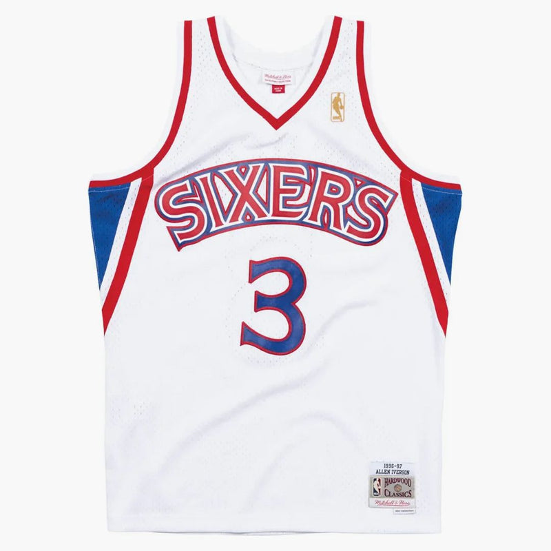 Mitchell & Ness Philadelphia 76ers Home 1996-97 Allen Iverson Swingman Jersey White
