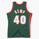 Mitchell i Ness Seattle Supersonics Road 1995-96 Shawn Kemp Swingman Jersey Dark Green