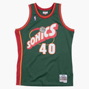 Mitchell i Ness Seattle Supersonics Road 1995-96 Shawn Kemp Swingman Jersey Dark Green