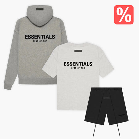 Stell dir dein Fear of God Essentials Set zusammen (Shorts, T-Shirt & Hoodie)