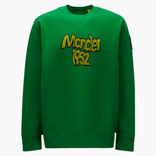 Moncler 1952 Logo Sweatshirt Green/yellow