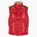 Moncler Ardeche button-up Down Vest Red