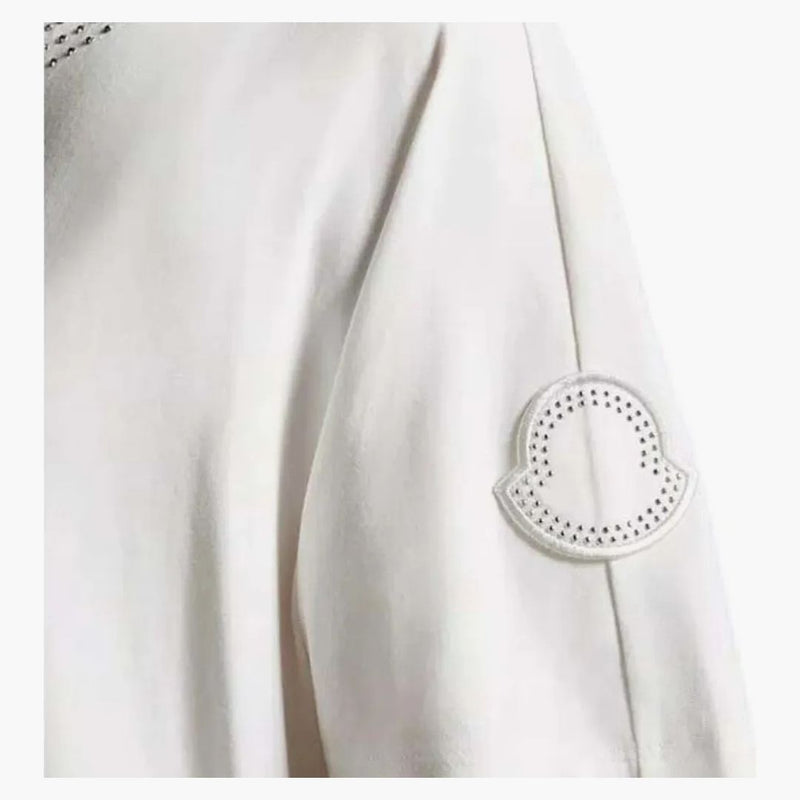 T-shirt incrostata Moncler Crystal White
