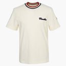 Moncler Embroidered Logo Cotton T-shirt Ivory
