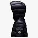 Moncler Girl's Moka Long Down Kid's Jacket Night Blue