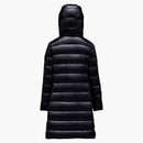 Moncler Girl's Moka Long Down Kid's Jacket Night Blue